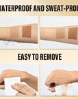 Legs Makeup Waterproof with Brush, No Transfer Body Concealer, Coverage for Vein, Scar, Tattoo for All Skin Tones, 100ML (MEDIUM GLOW)