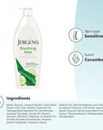 Jergens Soothing Aloe Refreshing Body Lotion, Aloe Vera Body and Hand Moisturizer, 21 Fl Oz, Illuminating Hydralucence Blend, with Cucumber Extract, Dermatologist Tested (Pack of 2)