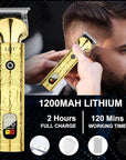 Beard Trimmer for Men, Portable 6 in 1 Hair Clippers,Waterproof Cordless Hair Clipper,Mens Grooming Kit for Mustache Facial Hair, Rechargeable Beard Trimmer Kit, Gifts for Men(Gold)