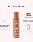 COCOSOLIS - SOLIS | Dark Self Tanner | Self Tan For Face & Body | Tanning Mousse For a Rich, Natural and long-lasting tan | Organic Self Tanner - Plant-Based DHA (200 ml)