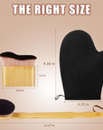 3 in 1 Self Tanning Mitt Self Tanner Brush for Body Kabuki Brush for Self Tanner Mitt Self Tanning Brushes for Self Tan Brushes Tanning Glove Self Tanner Back Applicator Back Tanning Applicator