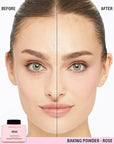 Revolution, Loose Baking Powder, Makeup Setting Powder, Long-Lasting Coverage, Mattifies & Reduces Shine, Rose, 1.12 oz