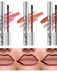 LANGMANNI 3 Colors Long-Lasting Peel Off Lip Liner Set, Waterproof & Smudge-Proof Matte Lip Liners Gift Makeup For Girls (#1+2+3)