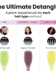Tangle Teezer Plant-Based Ultimate Detangler Brush, Dry & Wet Hair Brush, Eliminates Knots & Reduces Breakage for All Hair Types, Earthy Purple