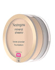 Neutrogena Mineral Sheers Loose Powder Makeup Foundation, Lightweight Face Makeup, Sheer to Medium Buildable Coverage, Sensitive Skin Foundation with Vitamins A, C, & E, Classical Ivory 10, .19 oz