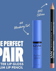 NYX PROFESSIONAL MAKEUP Butter Gloss, Non-Sticky Lip Gloss - Blueberry Tart (Periwinkle Blue)
