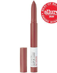Maybelline Super Stay Ink Crayon Lipstick Makeup, Precision Tip Matte Lip Crayon with Built-in Sharpener, Longwear Up To 8Hrs, Enjoy The View, Red Brown, 1 Count