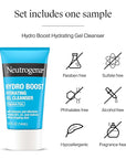 Neutrogena Collagen Bank Face Moisturizer with SPF 30 Sunscreen, Daily Anti-Aging Face & Neck Collagen Cream with Micro-Peptides and SPF, 2 fl. Oz & Trial Size Hydro Boost Facial Cleanser, 0.5oz