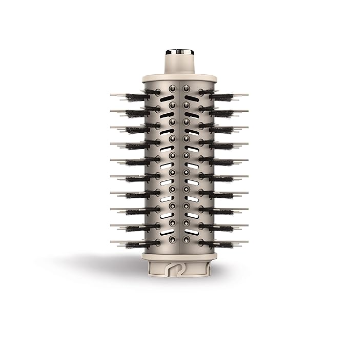 Shark FlexStyle Round Hot Air Brush Attachment for Blow Dryers, Hair Styling Tool for Straight, Wavy, Curly, and Coily Hair, Stone