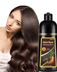 Brown Hair Dye Shampoo, Hair Color Shampoo for Women Men, Long Lasting Brown Hair Dye, Champu Para Pintar el Cabello, Colors in Minutes, Easy to Use, 16.90 Fl