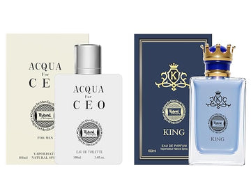 Hybrid & Company Mens 2 Pcs Fresh Eau De Perfum Vaporisateur Natural Spray