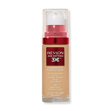 Revlon Liquid Foundation, Age Defying 3XFace Makeup, Anti-Aging Fl Oz
