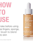Neutrogena Healthy Skin Sensitive Skin Serum Foundation with Light/Medium 01, 1 oz