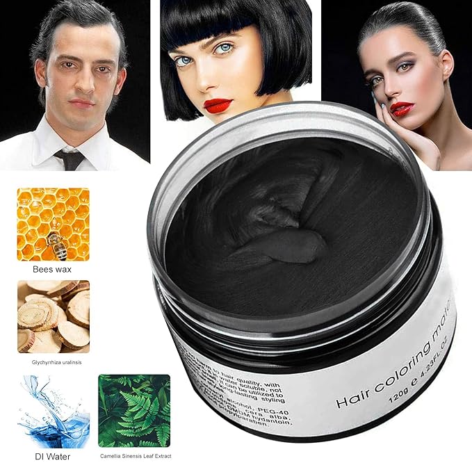 Black Temporary Hair Color,Natural Hair