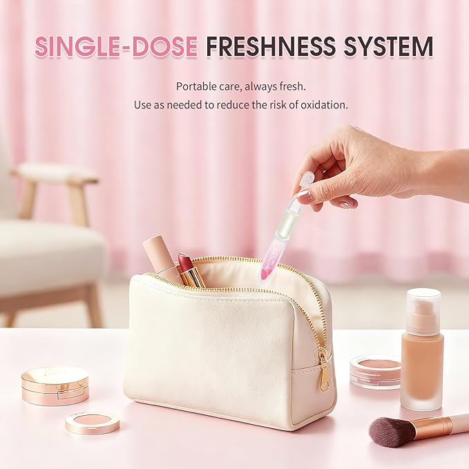 Salmon DNA PDRN Serum,99% Salmon DNA PDRN Ampoule,Anti-wrinkle, Anti-aging, Brightening, Moisturizing and repairing with Collagen, Glutathione, Hyaluronic Acids & Snail Serum,0.05 fl.oz x 30e