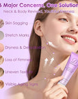 Retinol Neck Firming Cream – Neck Cream for Firming and Tightening, Skin Tightening Cream for Face, Tighten and Lift Neck Cream with Collagen & Hyaluronic Acid, Anti-Aging Moisturizer - 1.76 fl.oz