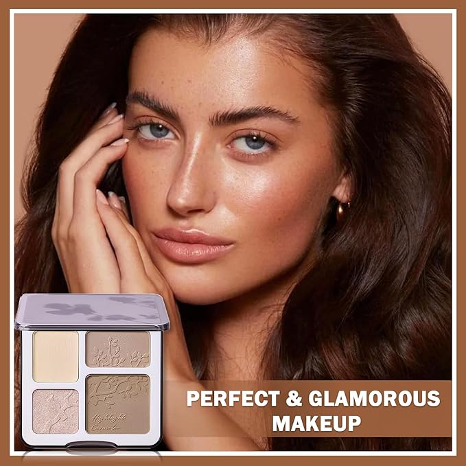 Contour Powder Highlighter Powder Contour Palette,2 In 1 Palette,Face