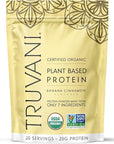Truvani Vegan Pea Protein Powder | Banana Cinnamon | 20g Organic Plant Based Protein | 20 Servings | Keto | Gluten & Dairy Free | Low Carb | No Added Sugar