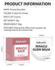 Multi Glow Balm,Miracle Glow Balm Tinted Face Creamy Blush for Women Cheek Lip Eye,Hydrating Lightweight & Blendable Color,Shimmer Blusher Facial Makeup, Mother's Day Gift for Women-04 Pink Camellia
