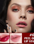 Peel Off Lip Liner Stain, Peel Off Lip Stain with Matte Finish, Peel Off Mask Tint, Waterproof, Long Lasting, Transfer Proof Red Lip Tint, Highly Pigmented Color