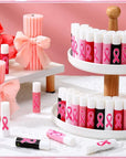 200 Pack Breast Cancer Awareness Accessories Gifts Bulk Lip Balms Favors Pink Ribbon Lip Balms Favors Breast Cancer Awareness Month Support Party Items Decorations for Women Men Survivors