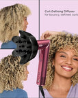 Shark FlexStyle Air Styling & Drying System, Powerful Hair Dryer Brush & Multi-Styler with Auto-Wrap Curlers, Diffuser, Paddle Brush, Round Brush, Concentrator Attachment, Black Cherry, HD457CR