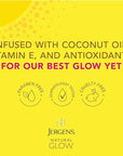 Jergens Natural Lotion, Medium to Deep Skin Tone, Daily Moisturizer with Antioxidants & Vitamin E, 7.5 oz