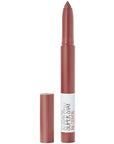Maybelline Super Stay Ink Crayon Lipstick Makeup, Precision Tip Matte Lip Crayon with Built-in Sharpener, Longwear Up To 8Hrs, Enjoy The View, Red Brown, 1 Count