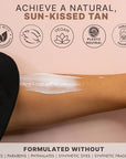 Self Tanner with Tanning Mitt - USA Made Sunless Self Tanning Lotion with Organic Ingredients