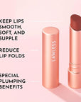 LAWLESS Forget the Filler Lip Plumping Line Smoothing Tinted Balm, Sugarplum, Pink, 0.09 Ounce