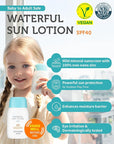 GOONGBE Sun Lotion SPF 40 & Sun Stick SPF 50-100% Zinc Oxide Mineral Sunscreen - No White Cast - Vegan Reef-Safe for Babies Kids Adults - Korean Skincare, 2.82oz & 0.49oz