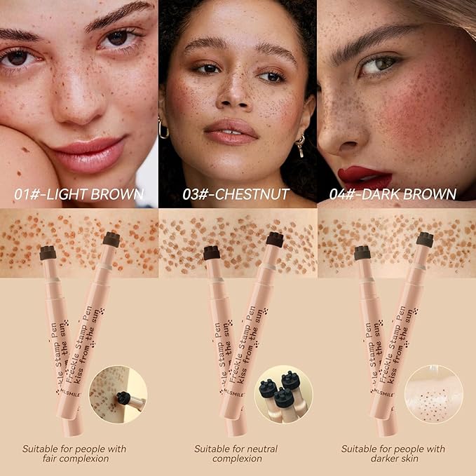 AKARY Stamp Freckle Pen Natural Lifelike Fake Freckles