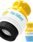 Solar Buddies Sunscreen Applicator - Single Blue - Refillable Roll on Sponge Sunscreen, Suncream & Lotion Applicator For Kids, Adults & Families - Holds 3.4fl oz, Perfect Size for Travel