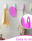INNERNEED Food-Grade Soft Silicone Body Cleansing Brush Shower Scrubber, Gentle Exfoliating and Massage for All Kinds of Skin (Purple)