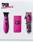 TPOB Slime 2 Candy Pink Clipper Trimmer Shaver Set Barber Hair Clippers in Matte Pink with Taper Blade