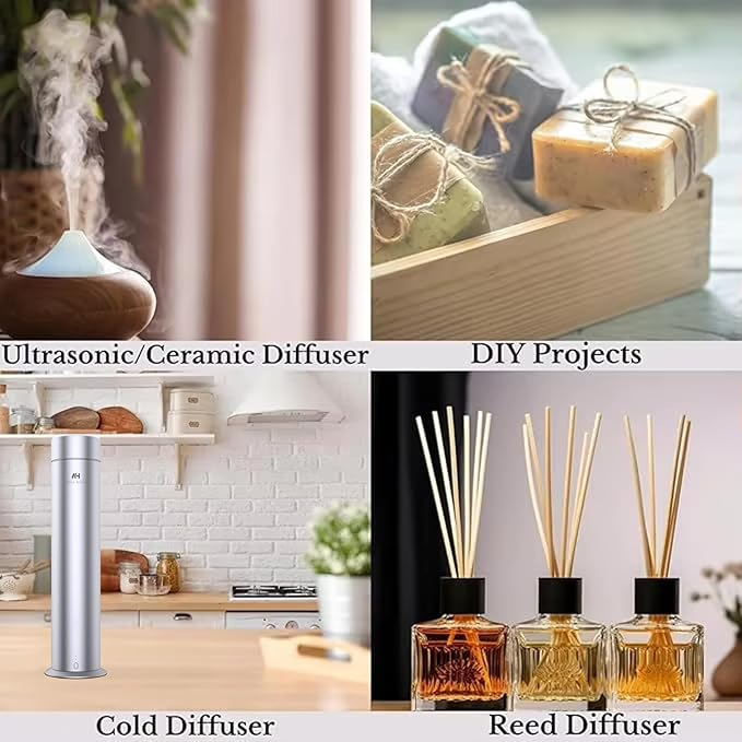 The One Hotel Scent Diffuser Oil 120ml - Aromatherapy Fragrance Inspired by 5-Star Hotels - Notes of Cardamom, Leather, Lemon, Cinnamon & Sandalwood - Inspired by Luxury Hotel The One Diffuser Scent