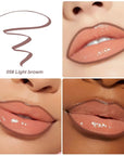 KISSIO Lip Liner Stain,Peel Off Lip Liner,Transfer Proof,Long Lasting and Waterproof,Lips Tint Tattoo,Natural Makeup Stain,Matte Finish,Light brown