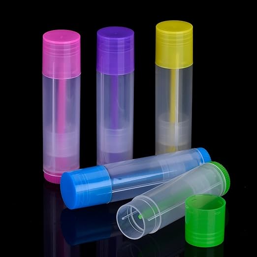 50 pcs, Multi-Color Empty Lip Balm