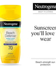Neutrogena Sunscreen Lotion Beach Defense SPF 70, Face & Body Sunscreen, Broad Spectrum, Fast Absorbing, 6.7 Fl Oz, Water Resistant 80 Min, Oil-Free, Oxybenzone & Octinoxate Free
