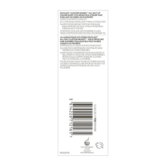 COVERGIRL Outlast All-Day Lip Color Custom Nudes, Medium Warm