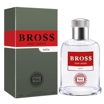 Hybrid & Company Bro$$ Deep Green For Men Pour Homme Eau De Toilette Natural Spray 3.4FL.OZ