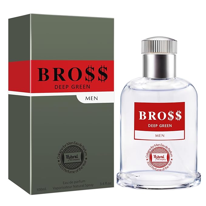 Hybrid & Company Bro$$ Deep Green For Men Pour Homme Eau De Toilette Natural Spray 3.4FL.OZ