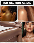 Shimmering Body Oil,Face & Body Glitter Makeup Liquid for Women