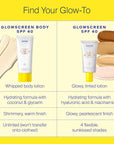 Supergoop! Glowscreen Body SPF 40 PA+++, 3.4 fl oz - Pack of 2 - Body Lotion + Broad Spectrum Sunscreen with Subtle Shimmer - Adds Instant Glow & Hydration - Contains White Stargrass & Coconut Alkanes