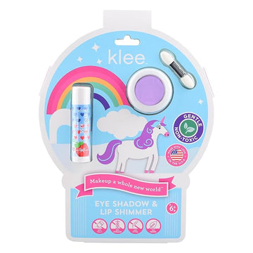 Luna Star Klee Eye Shadow and Lip Shimmer Holiday Gift Set for Kids and Tweens. Gentle and Non-Toxic. Made in USA. (Starburst Twinkle)