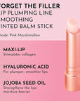 LAWLESS Forget the Filler Lip Plumping Line Smoothing Tinted Balm, Pink Marshmallow, 0.09 Ounce
