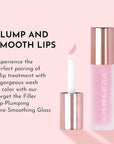 Lawless Forget the Filler Lip Plumping Line Smoothing Gloss - Strawberry Milkshake - Premium Volumizing Lip Gloss with Natural Ingredients Designed to Plump, Firm, and Hydrate Lips 0.11 oz