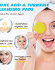 2 pack turmeric cleansing pads,