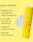 Beekman 1802 Lip Balm, Fresh Air - Scented - 0.15 oz - With Goat Milk, Vitamin E & Beeswax for Dry, Cracked Lips - Good for Sensitive Skin - Cruelty Free - Packaging May Vary