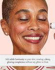 Boomstick Glimmer ® Highlighter Makeup Stick, Subtle Shimmer Face Highlighter Stick for Mature Skin, Hydrating Cream Makeup for Cheekbones, Brow Bones & Nose, No Glitter Highlight